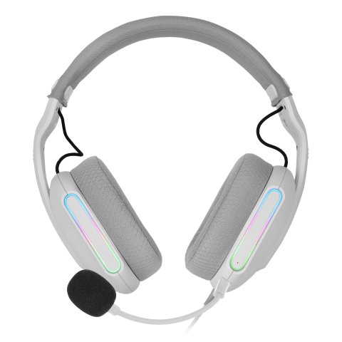 Headset Mars Gaming Mhpro Argb Jack 3.5mm Alimentacion Usb Control Volumen Color Blanco