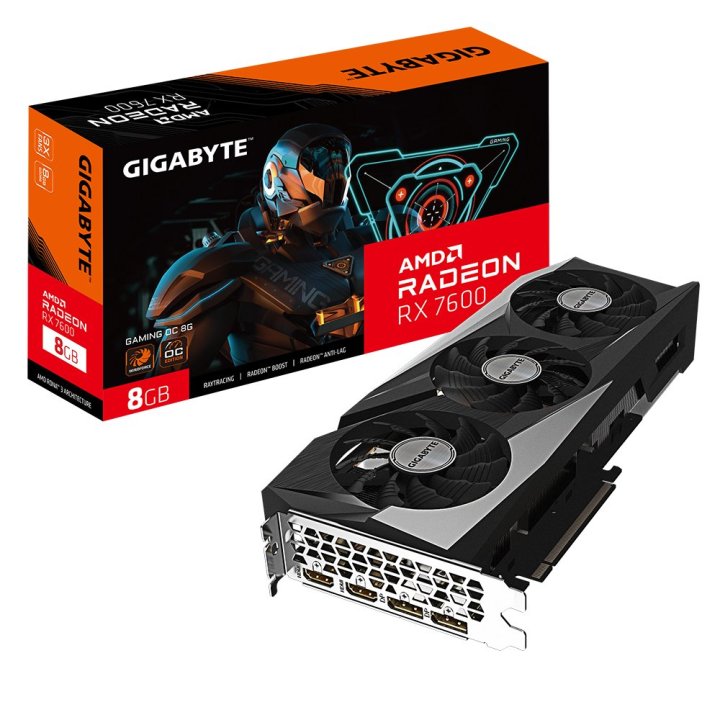 Vga Gigabyte Radeon Rx 7600 Gaming Oc 8gb Gddr6 2xdp 2xhdmi 2355mhz Cuda 2048 128bit 