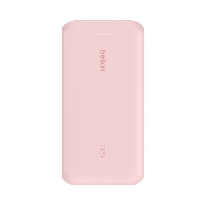 Powerbank Belkin Bpb024hqpk Cable Usb-c Integrado Rosa 20000 Mah 1xusb-c 1xusb-a 30w
