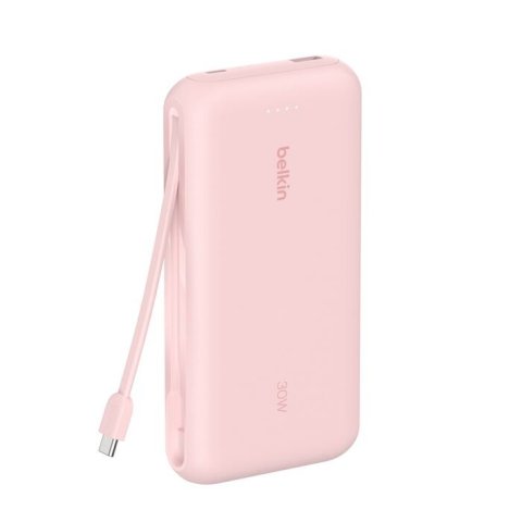 Powerbank Belkin Bpb024hqpk Cable Usb-c Integrado Rosa 20000 Mah 1xusb-c 1xusb-a 30w