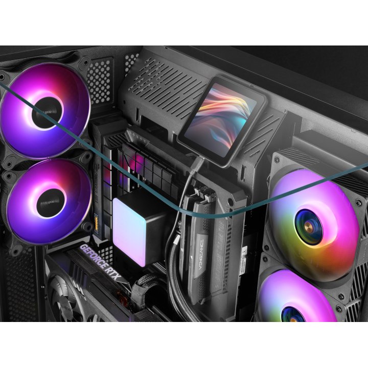 Sistema De Refrigeracion Liquida Mars Gaming Mlvisionpro240 Negro 2x120mm Argb Tpd 500w Lcd Intel Y Amd