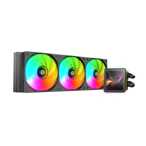 Sistema De Refrigeracion Liquida Mars Gaming Mlvisionpro360 Negro 3x120mm Argb Tpd 600w Lcd Intel Y Amd