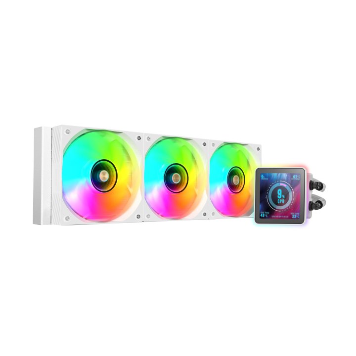 Sistema De Refrigeracion Liquida Mars Gaming Mlvisionpro360 Negro 3x120mm Argb Tpd 600w Lcd Intel Y Amd