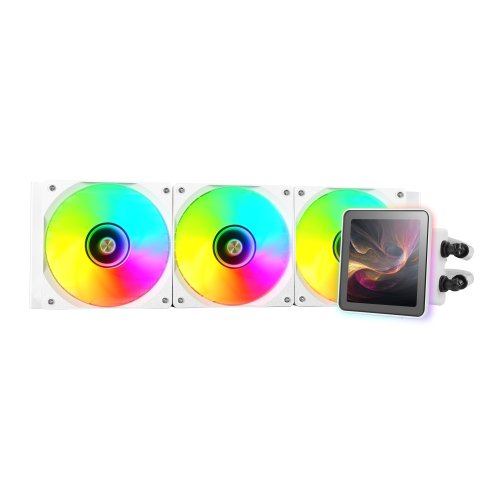 Sistema De Refrigeracion Liquida Mars Gaming Mlvisionpro360 Negro 3x120mm Argb Tpd 600w Lcd Intel Y Amd