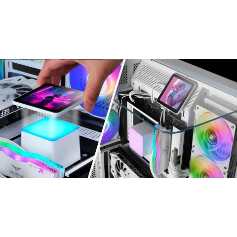 Sistema De Refrigeracion Liquida Mars Gaming Mlvisionpro360 Negro 3x120mm Argb Tpd 600w Lcd Intel Y Amd