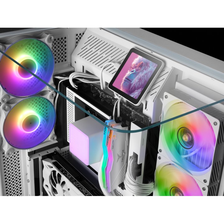 Sistema De Refrigeracion Liquida Mars Gaming Mlvisionpro360 Negro 3x120mm Argb Tpd 600w Lcd Intel Y Amd