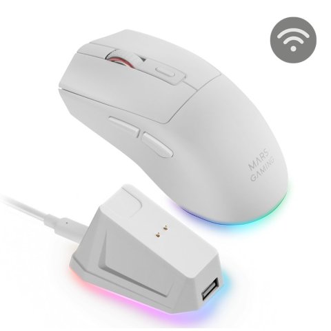 Mouse Mars Gaming Wireless Y Bluetooth Mmt3 Rgb...