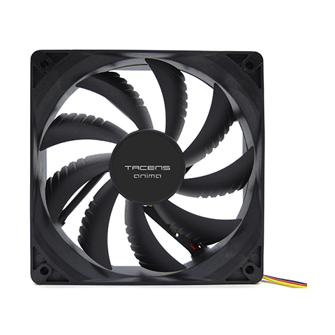 Ventilador Interno Tacens Anima Af12x2 12x12 14db Fluxus Bearing Air-guide Bajo Ruido Pack 2 Negro
