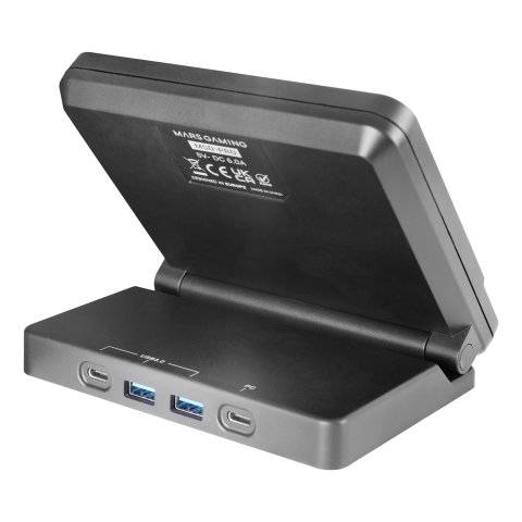 Control Deck Pro Mars Gaming Msdpro 10 Teclas Lcd Pantalla Tacil Extendida 4 Diales Multifuncion Negro