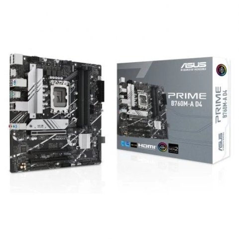 Pb Asus Prime B760m-a D4-csm Intel Skt 1700 M-atx  Ddr4 5333 Mhz Displayport 2xhdmi 2xusb Gen 2xusb 2,0