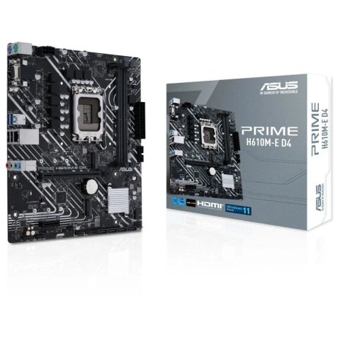 Pb Asus Prime H610m-e D4-csm Intel Skt1700 Micro Atx Displayport Hdmi Vga Usb 3,2 Gen 2xusb 2,0