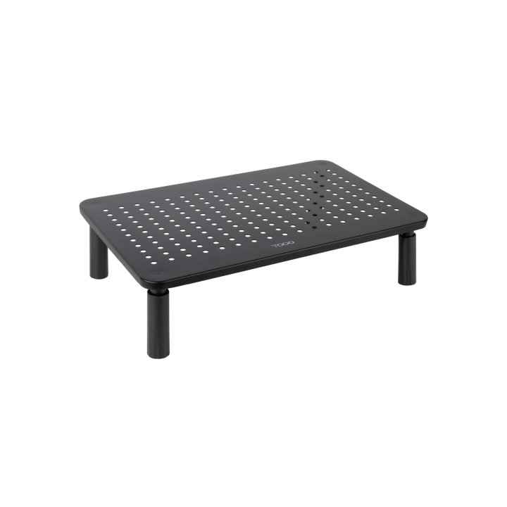 Soporte Elevador Para Monitor Tqmr086 Regulable Hasta 140mm Max. 20kg Color Negro