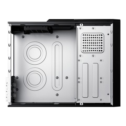 Caja Microatx Slim Coolbox T313 1x 3.5″ 2x2.5″ Gpu 225max Low Profile  Fuente 500gr-s Negro
