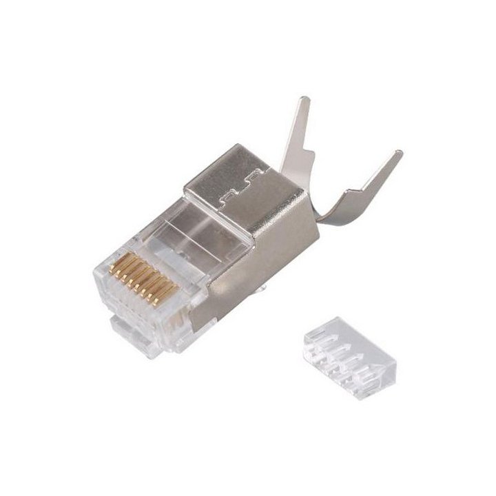 Kit 100 Conectores Rj45 Equip Categoria 8.1 Apantallado 121148