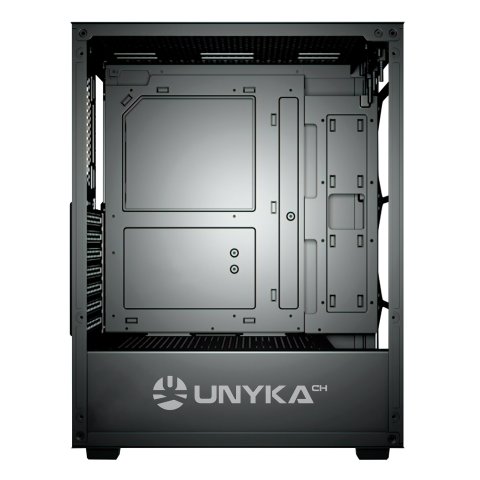 Caja Atx Semitorre Gaming Unykach Mir100 Atx Uk 511303 Color Negro Panel Lateral Cristal Templado 4vgb 120mm 2xusb 3.0