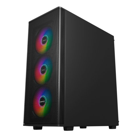 Caja Atx Semitorre Gaming Unykach Mir100 Atx Uk 511303 Color Negro Panel Lateral Cristal Templado 4vgb 120mm 2xusb 3.0