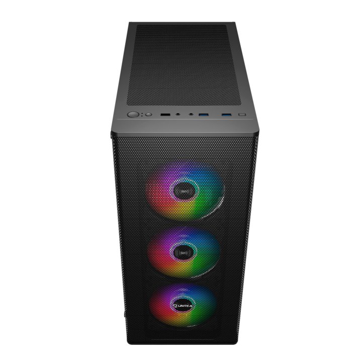 Caja Atx Semitorre Gaming Unykach Mir100 Atx Uk 511303 Color Negro Panel Lateral Cristal Templado 4vgb 120mm 2xusb 3.0