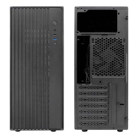 Caja Atx Semitorre Coolbox A850 Gpu Max. 330mm 1x3.5 2x2.5 Negro