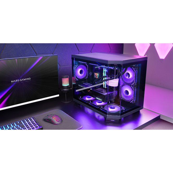 Caja Microatx Gaming Mars Gaming Mc3tcorem...