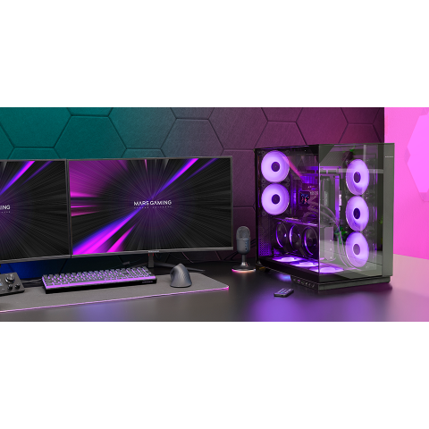Caja Atx Semitorre Gaming Mars Gaming Mc3gfpro...