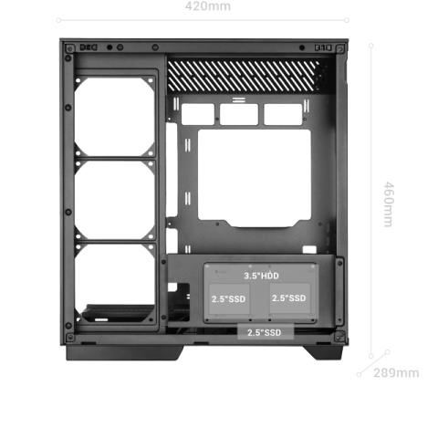 Caja Atx Semitorre Gaming Mars Gaming Mc3gfpro...