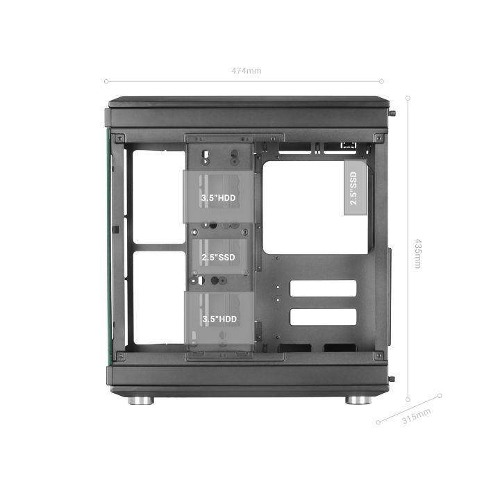 Caja Atx Semitorre Gaming Mars Gaming Mc3t...