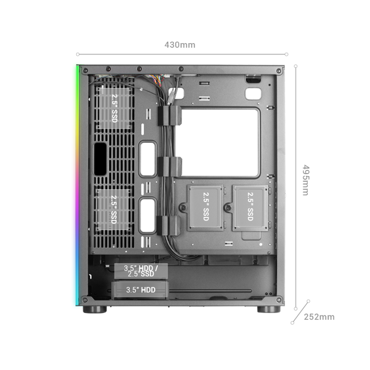 Caja E-atx Torre Gaming Mars Gaming Mc-ultra...