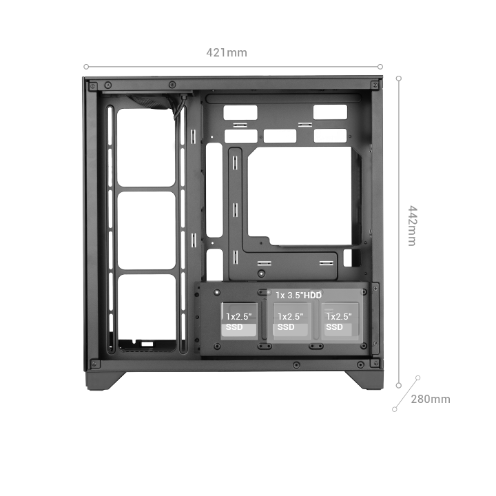 Caja Atx Semitorre Gaming Mars Gaming Mcvision...