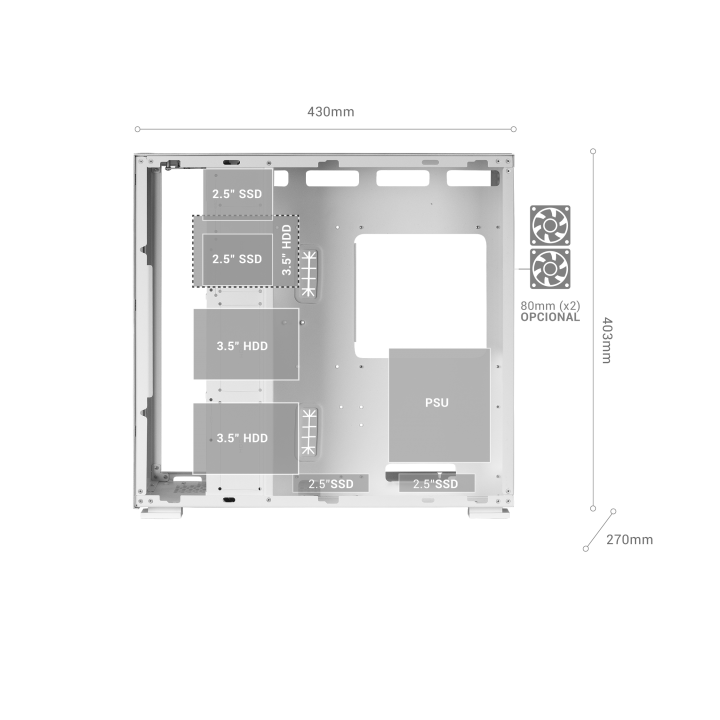 Caja E-atx Torre Gaming Mars Gaming Mcnova2...