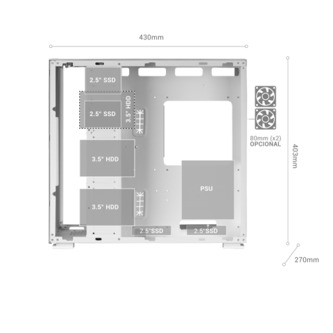 Caja E-atx Torre Gaming Mars Gaming Mcnova2...