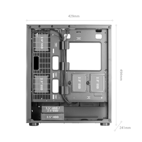 Caja E-atx Torre Gaming Mars Gaming Mc-ult Xxl...