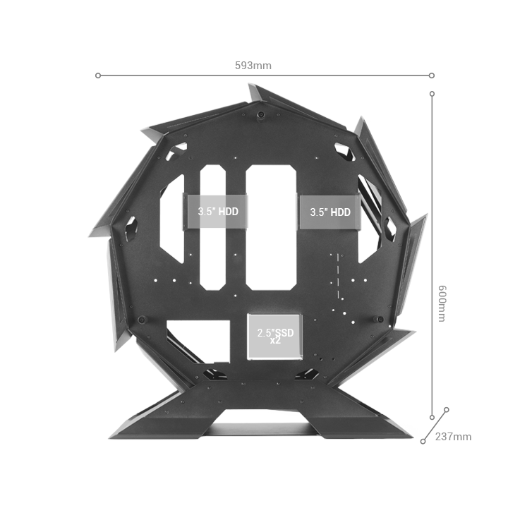 Caja Microatx Gaming Mars Gaming Mcorb Red...