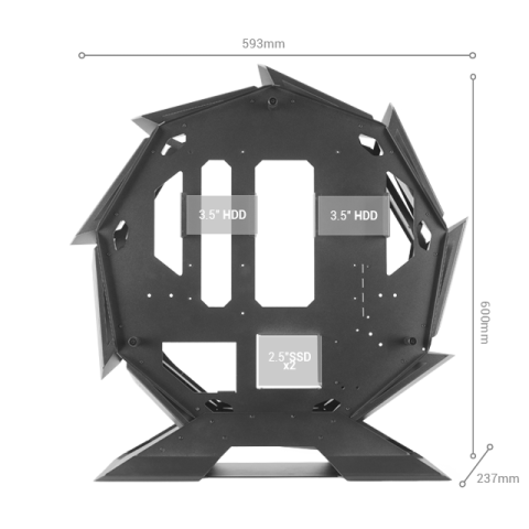 Caja Microatx Gaming Mars Gaming Mcorb Red...