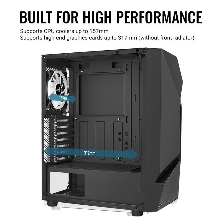 Caja Atx Semitorre Gaming Aerocool Scape Black...