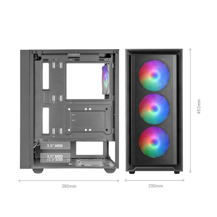 Caja Atx Semitorre Gaming Mars Gaming Mcairw...