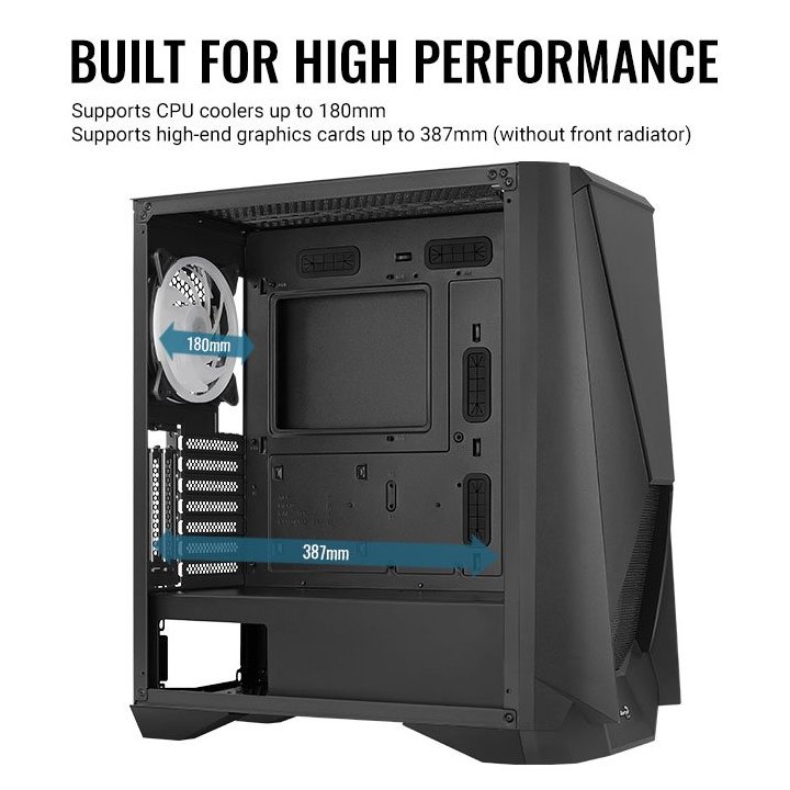 Caja E-atx Aerocool Visor Black Frontal Con...