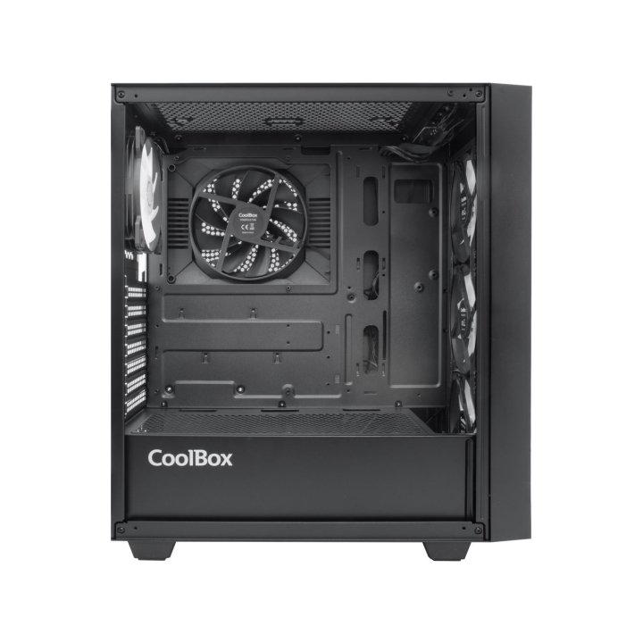 Caja Atx Semitorre Coolbox Ga300 Grid Line Argb...