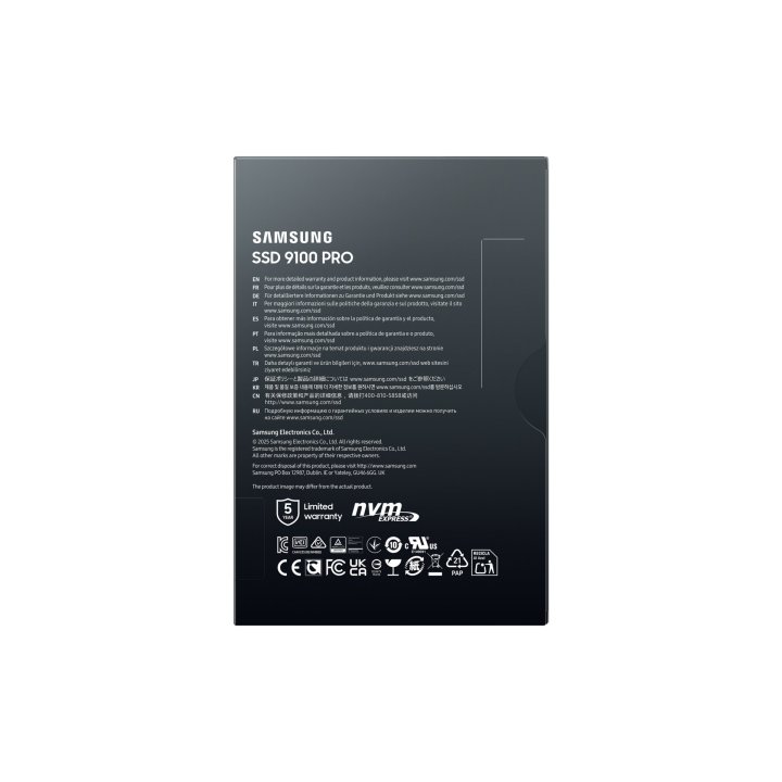 Disco M.2 Nvme 1tb Samsung 9100pro Mz-vap1t0bw  Pcie 5.0 Read 7450mbps Write 13300mbps