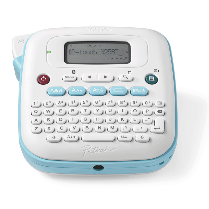 Rotuladora Electronica Brother Ptn25bt Bt Cinta De 1200 Corte Manual Color Blanco/azul