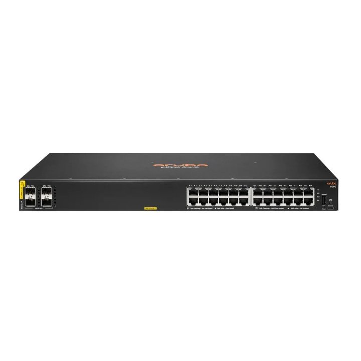 Switch Hp Aruba 6000 24g Class4 Poe 4sfp 370w Switch - Conmutador - Gestionado - 24 X 10/100/1000 (poe+) + 4 X Gigabit Sfp