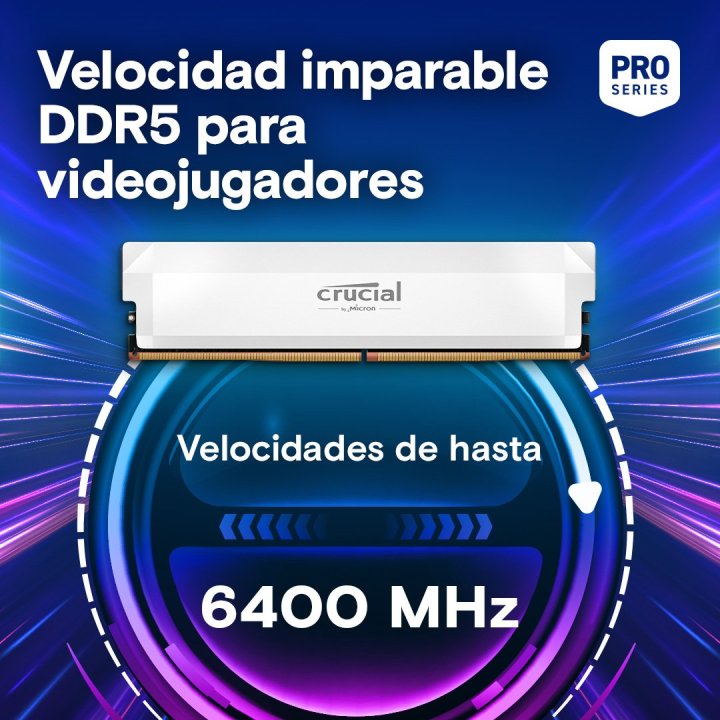 Ddr5 16gb 6400mhz Crucial Pro Cp16g64c38u5w...