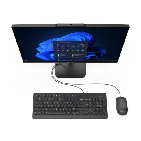 Ordenador All In One Lenovo V100 Intel N100 24" 8gb 512gb W11pro Inc. Teclado Y Mouse