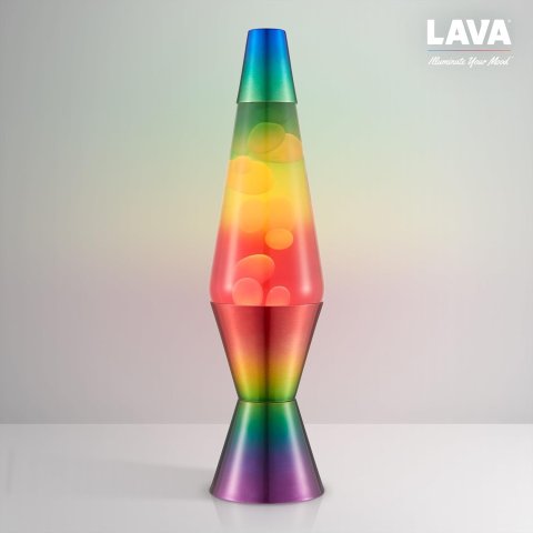 Lampara De Lava Classica 2513eu Arcoiris 