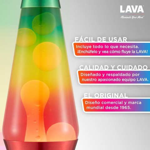 Lampara De Lava Classica 2513eu Arcoiris 