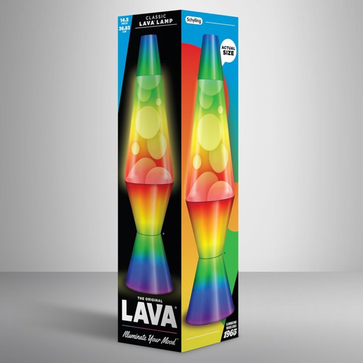 Lampara De Lava Classica 2513eu Arcoiris 