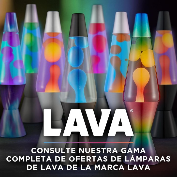 Lampara De Lava Classica 2513eu Arcoiris 