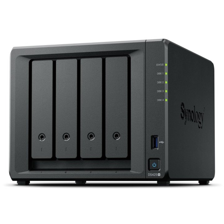 Servidor Nas Synology Ds425+ 4 Bahias  2gb Ram Raid Jbod 0,1,5,6,10
