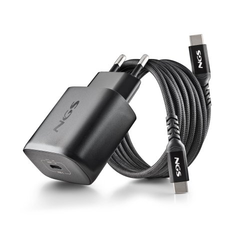 Cargador De Pared Ngs Bud 45w Gan 1xusb-c Incluye Cable De Carga