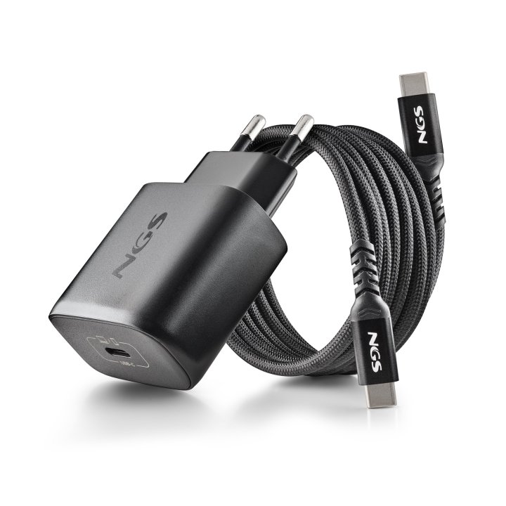 Cargador De Pared Ngs Bud 65w Gan 1xusb-c Incluye Cable De Carga