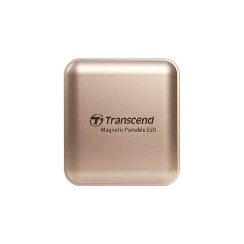 Disco Ssd Externo 2tb Transcend Magnetico (magsafe) Usb-c Read write 2000mb s Color Dorado